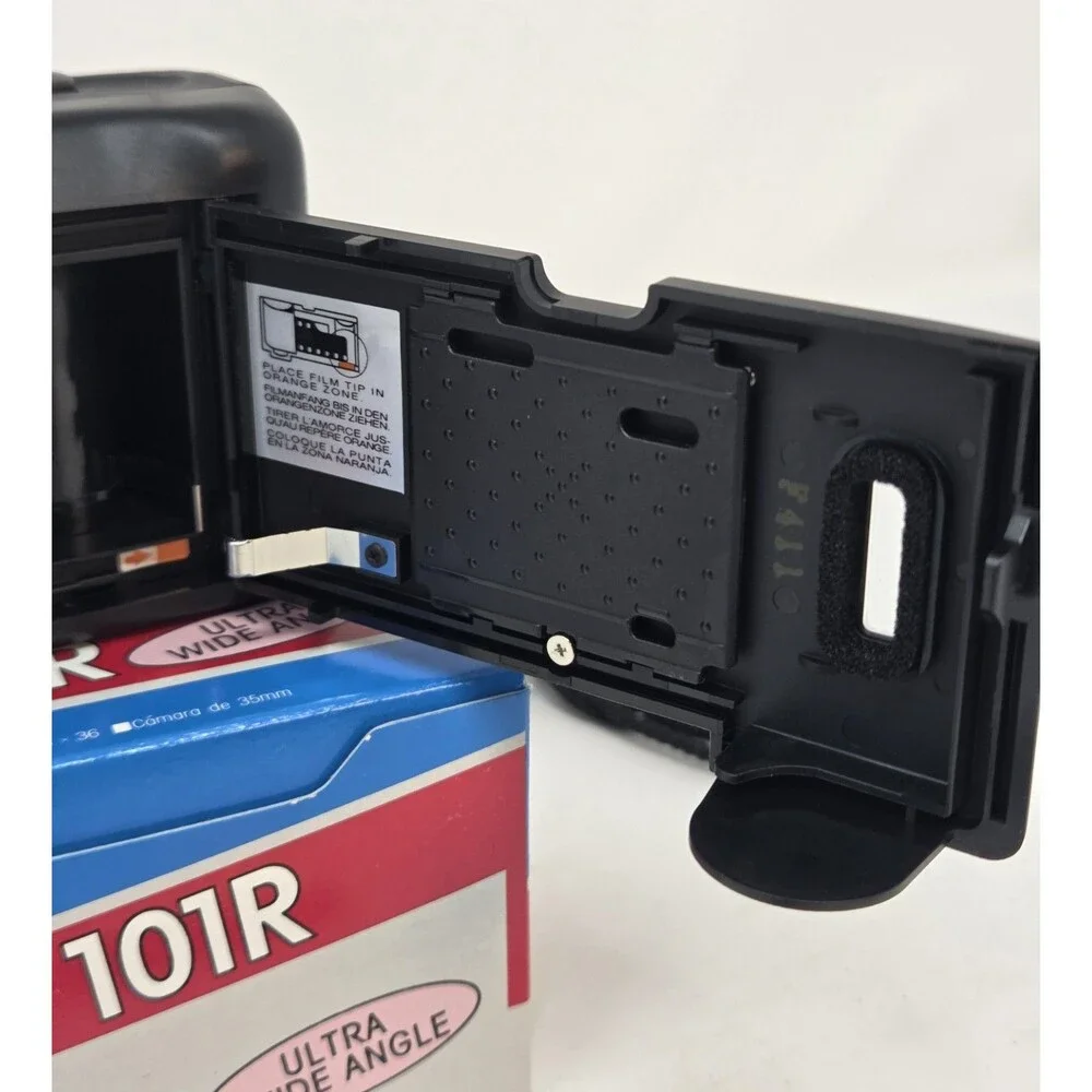 Minolta AF101R 35mm Point & Shoot Film Camera NIB Box Manual Strap Ultra Wide